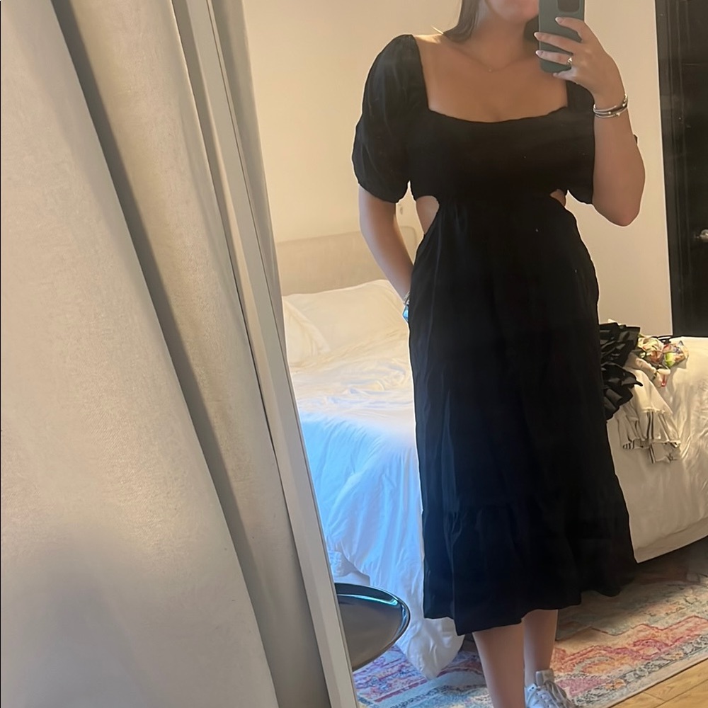 Chic Black Long Sleeve Dress